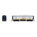 EMD F7B - Sound and DCC - Paragon4(TM) -- Santa Fe 351A (Yellowbonnet, silver, yellow, blue), N, Broadway Limited Imports 9245