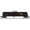 GATX 20,700-Gallon Tank Car - Ready to Run - Master(R) -- Eastman Chemical GATX 99551 (black, white, yellow), HO Atlas Model Rai