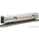 Viewliner II Baggage Car - Ready to Run -- Amtrak 61050 (Phase III Heritage silver, blue, white, red), HO, Kato USA Inc 356214