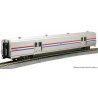 Viewliner II Baggage Car - Ready to Run -- Amtrak 61050 (Phase III Heritage silver, blue, white, red), HO Kato USA Inc 356214