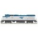 GE Dash 8-32BWH - Standard DC - Master(R) Silver -- Amtrak 506 (Phase V, silver, blue, white sill), HO Atlas Model Railroad Co. 