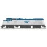 GE Dash 8-32BWH - Standard DC - Master(R) Silver -- Amtrak 506 (Phase V, silver, blue, white sill), HO Atlas Model Railroad Co. 