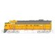 EMD FP7A - DCC -- Milwaukee Road 96C (Post 1955, Armour Yellow, gray, red), N Kato USA Inc 1762303DCC