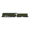 Class I-5 4-6-4 - Sound and DCC - Paragon4(TM) Brass Hybrid -- New Haven 1400 (Fantasy Scheme green, yellow), HO Broadway Limite