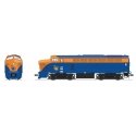 Baldwin RF16A Sharknose A - Sound & DCC - Paragon4(TM) -- Central Railroad of New Jersey 79 (Fantasy Scheme, blue, tangerine), H
