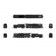 Class T1a 2-8-4 Berkshire with 4-Axle Tender - Sound, DCC & Smoke - Paragon4 -- Boston & Maine 4007 (black, graphite), HO Broadw