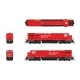 GE ES44AC - Standard DC - Stealth -- Canadian Pacific 9568 (red, white, black), HO Broadway Limited Imports 8556