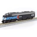 EMD E8A w/Single Headlight & Passenger Pilot - Standard DC -- Amtrak 4316 (Day One Scheme black, blue, white, red), N, Kato USA 