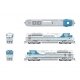 EMD SD70ACe - Standard DC - Stealth Series -- Union Pacific 4141 (George Bush Commemorative, white, blue), HO Broadway Limited I