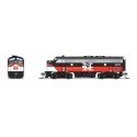 EMD F7A - Standard DC - Stealth -- Connecticut Department of Transportation 6690 (NH McGinnis, black, red, whi, N, Broadway Limi