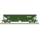 70-Ton Hart Ballast Car - Ready to Run - Master(R) -- British Columbia Railway 2504 (green, white), N, Atlas Model Railroad Co. 