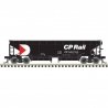 70-Ton Hart Ballast Car - Ready to Run - Master(R) -- Canadian Pacific 360770 (black, white, red), N Atlas Model Railroad Co. 50