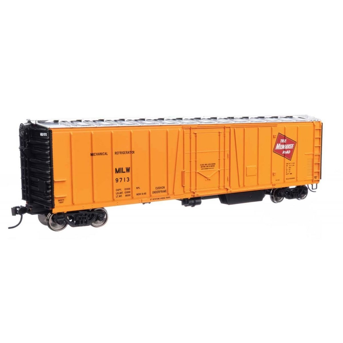 50′ AAR Mechanical Refrigerator Car - Ready-to-Run -- Milwaukee Road 9713, HO WalthersMainline 3789