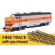 EMD F7A - ESU Sound and DCC w/WalthersTrack Code 83 Flex Track 5-Pack -- Western Pacific 919A, HO Walthers 21421