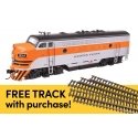 EMD F7A - ESU Sound and DCC w/WalthersTrack Code 83 Flex Track 5-Pack -- Western Pacific 919A, HO, Walthers 21421
