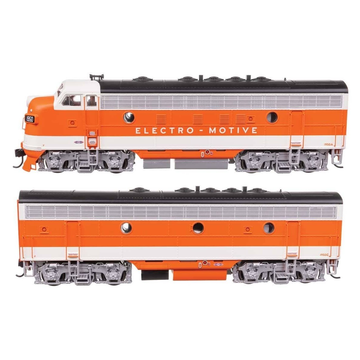 EMD F7 A-B Set - ESU Sound and DCC -- EMD 1950A/1950C, HO WalthersMainline 21404