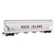ACF 5250 4-Bay Centerflow Covered Hopper - Ready to Run -- Rock Island 13980 (Round Hatches, Pneumatic Gates), HO WalthersMainli