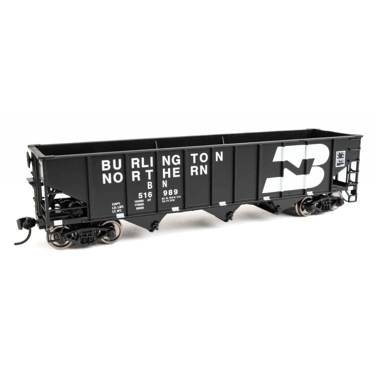 70-Ton AAR 3-Bay Open Hopper - Ready to Run -- Burlington Northern 516989, HO WalthersMainline 56707