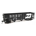 70-Ton AAR 3-Bay Open Hopper - Ready to Run -- Burlington Northern 516989, HO, WalthersMainline 56707
