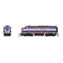 EMD F3 A-Unpowered B Set - Sound and DCC - Paragon4(TM) -- Atlantic Coast Line 339, 339B (purple, silver, yellow, black), N, Bro