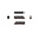 EMD F7A - Standard DC - Stealth -- Cotton Belt SSW 931 (Black Widow, black, silver, orange, red), N Broadway Limited Imports 928