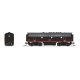 EMD F7B - Standard DC - Stealth -- Cotton Belt SSW 928 (Black Widow, black, red), N Broadway Limited Imports 9284