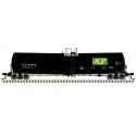 Trinity 25,500-Gallon Tank Car - Ready to Run -- AGP TILX 250123 (black, green, yellow), N, Atlas Model Railroad Co. 50006177