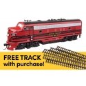 EMD F7A - ESU Sound and DCC w/WalthersTrack Code 83 Flex Track 5-Pack -- Lehigh Valley 562, HO, Walthers 21408