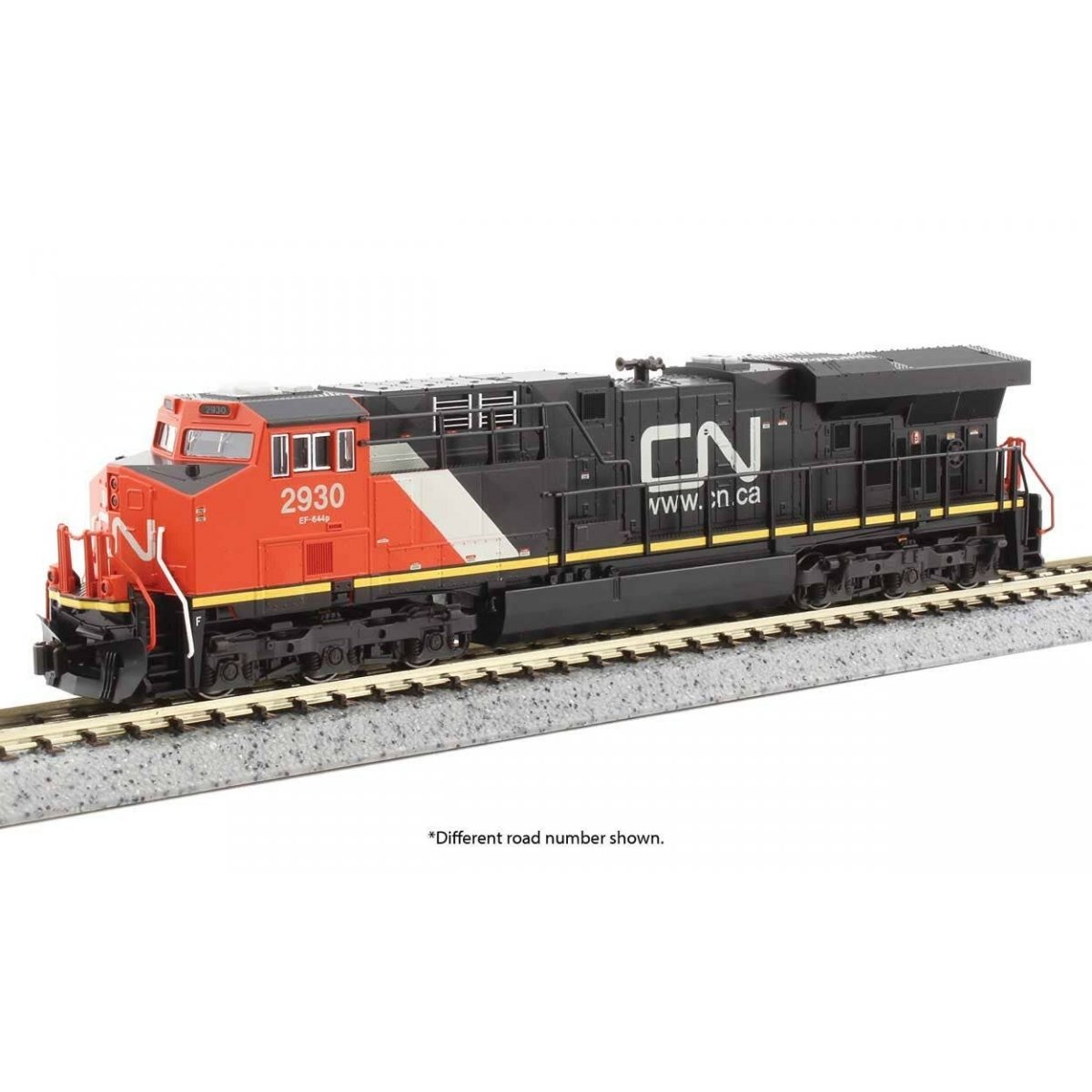 GE ES44AC GEVO - Standard DC -- Canadian National 2930 (black, red, white, Website Logo), N Kato USA Inc 1768951