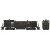 Alco RS3 Hammerhead High Hood - Standard DC -- Western Maryland 192 (black, yellow, Fireball Logo), HO Bowser Manufacturing Co. 