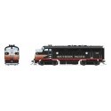 EMD F3 A-Unpowered B Set - Sound and DCC - Paragon4(TM) -- Southern Pacific 336, 536 (Black Widow, black, silver), HO Broadway L