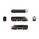 EMD F3 A-Unpowered B Set - Sound and DCC - Paragon4(TM) -- Southern Pacific 336, 536 (Black Widow, black, silver), HO Broadway L