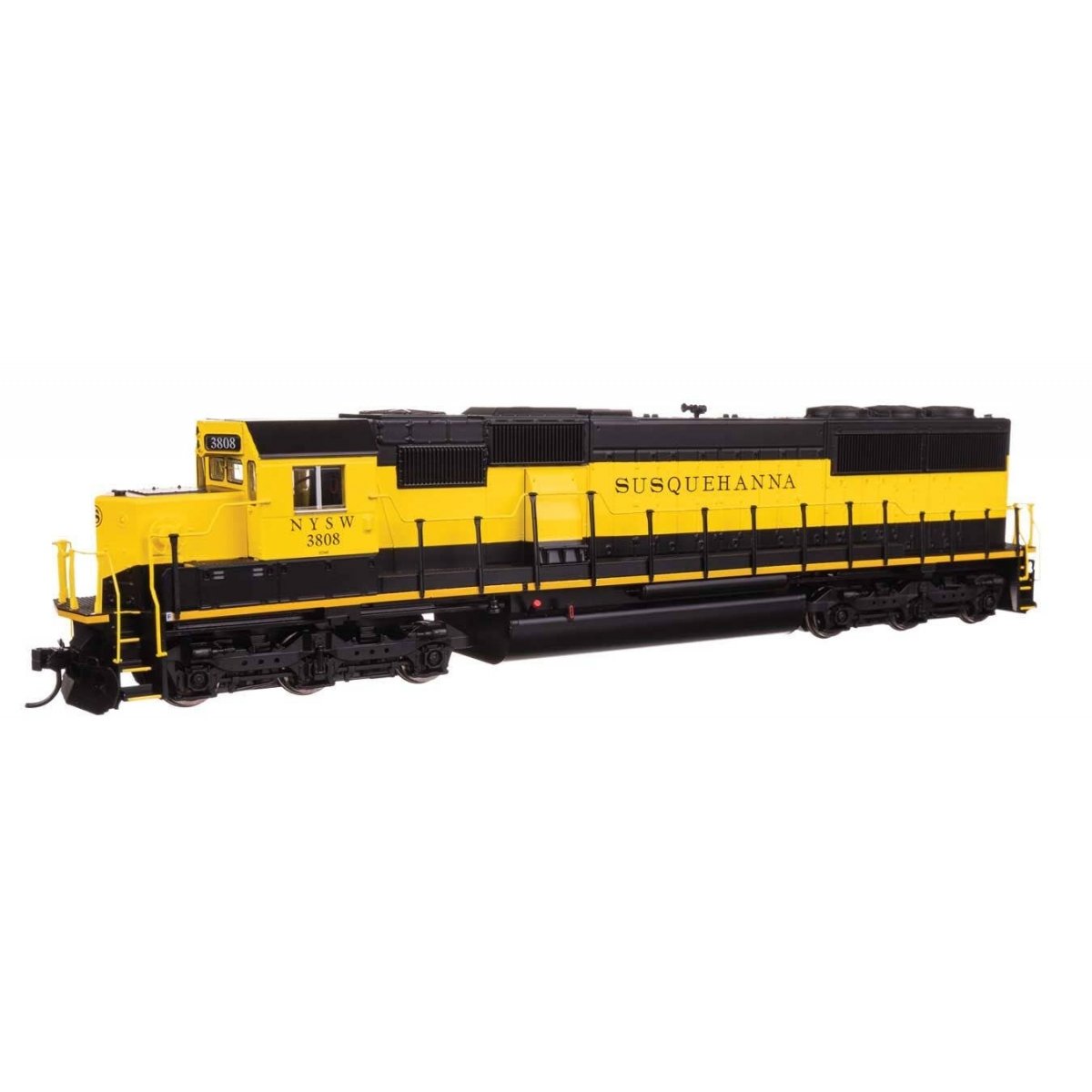EMD SD60 Spartan Cab - Standard DC -- New York, Susquehanna and Western Railway 3808, HO WalthersMainline 9769