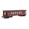 41′ Ballast Hopper - Ready to Run -- Herzog 6670, HO, WalthersMainline 57021