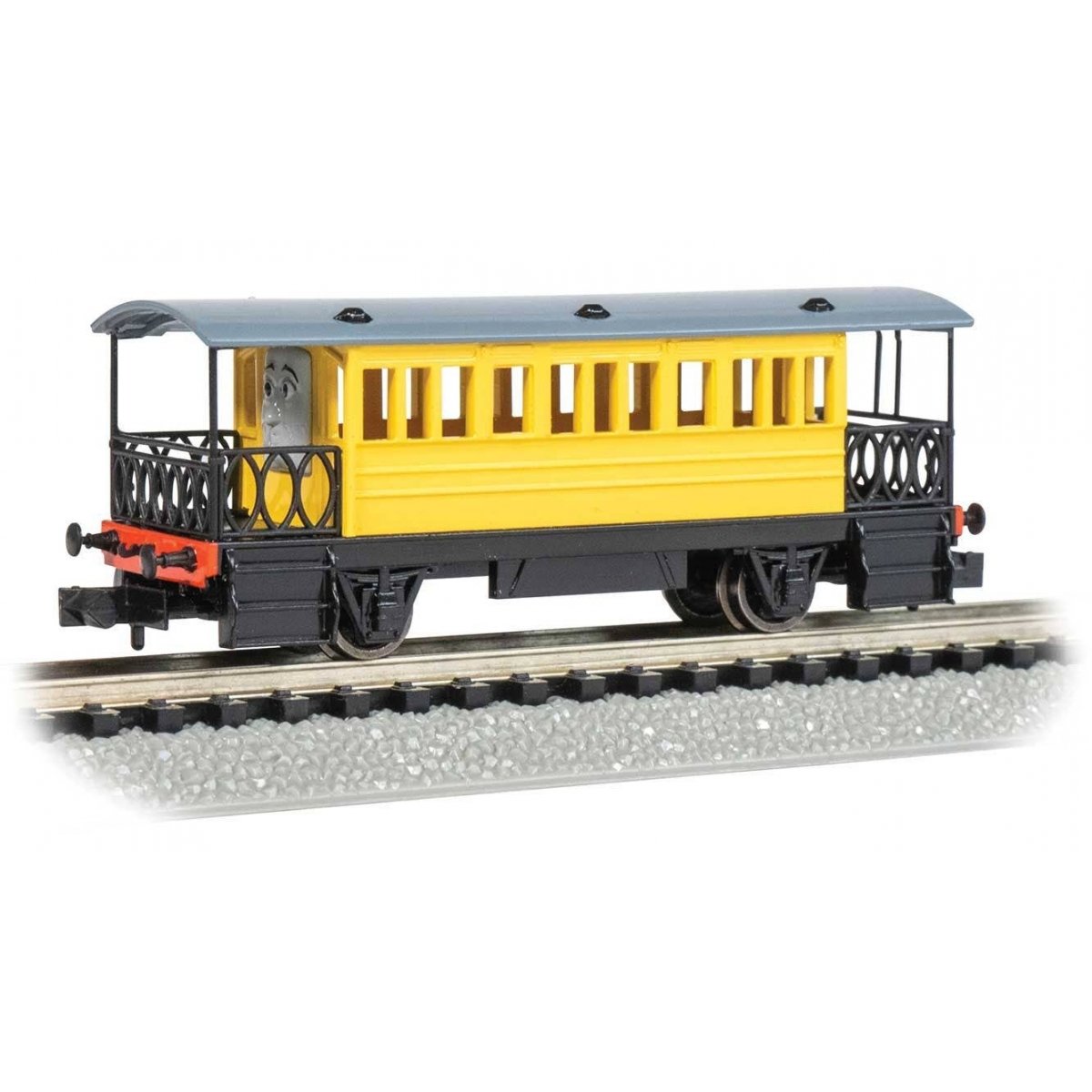 Thomas and Friends(TM) Passenger Car - Standard DC -- Hannah (yellow, black), N Bachmann Industries 76088