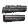 EMD FP7 & F7B Standard DC -- Pennsylvania Railroad EFP-15 9858A, EH-15 9858B (Brunswick Green, Keystone, HO WalthersProto 49538