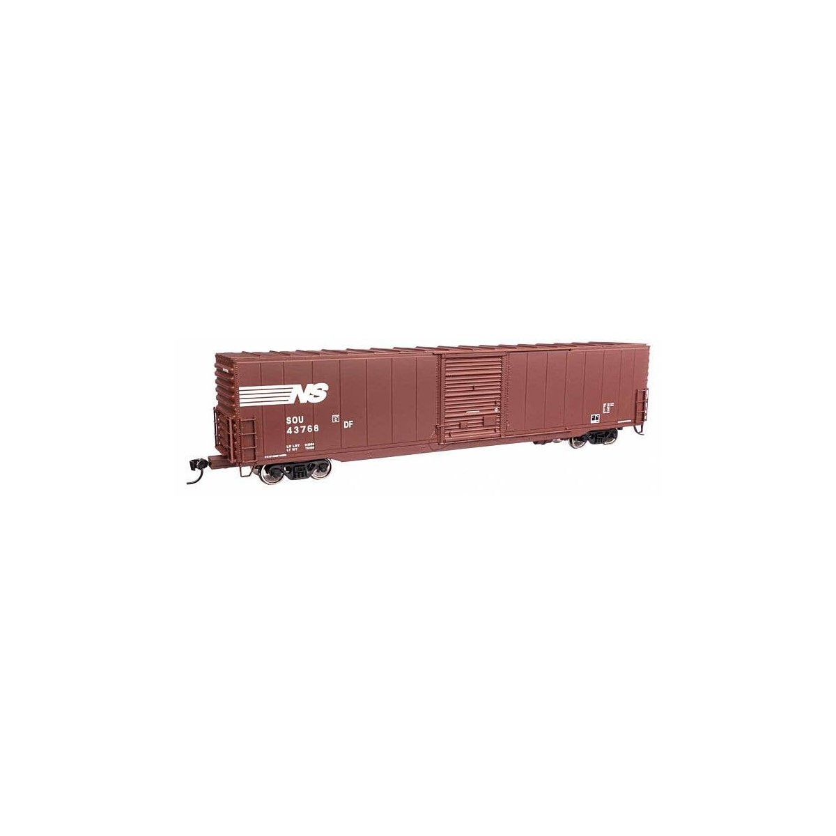 60′ Pullman-Standard Single Door Auto Parts Boxcar - Ready to Run -- Norfolk Southern SOU 43768, HO, WalthersMainline 3368