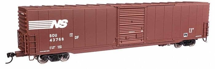 60′ Pullman-Standard Single Door Auto Parts Boxcar - Ready to Run -- Norfolk Southern SOU 43768, HO, WalthersMainline 3368