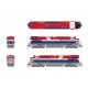 GE ES44AC - Standard DC - Stealth -- Canadian National 3115 (BC Rail Heritage, red, white, blue), HO Broadway Limited Imports 85