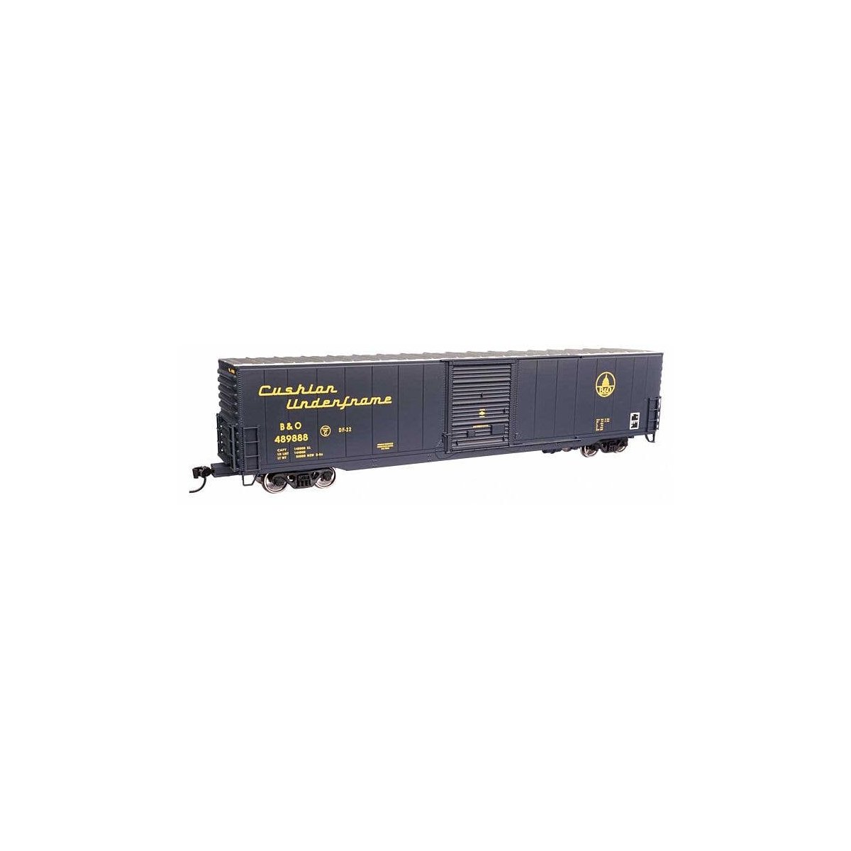 60′ Pullman-Standard Single Door Auto Parts Boxcar - Ready to Run -- Baltimore & Ohio 489888, HO, WalthersMainline 3355