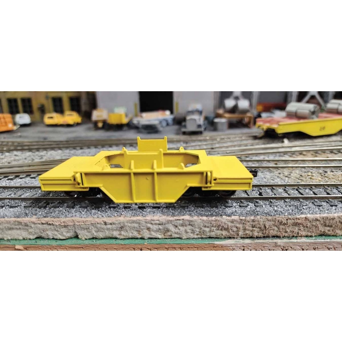 Steel Mill Ladle Buffer Car - Kit -- With Trucks, Kadee Couplers, Metal Wheels (undecorated), HO State Tool & Die 713