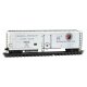 51′ 3-3/4′ Riveted-Side Mechanical Reefer - Ready to Run -- Northern Pacific NPMX 151 (silver, black, red, North Coast Ltd S
