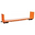 50′ CC&F Bulkhead Flatcar - Ready to Run -- Canadian National 603409 (orange), HO, WalthersProto 104352