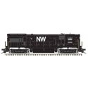 GE U30B High Nose - Standard DC - Master(R) Silver -- Norfolk & Western 8526 (black, white, Block NW Logo), HO, Atlas Model Rail