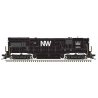 GE U30B High Nose - Standard DC - Master(R) Silver -- Norfolk & Western 8526 (black, white, Block NW Logo), HO Atlas Model Railr