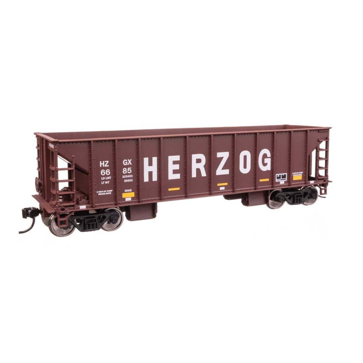 41′ Ballast Hopper - Ready to Run -- Herzog 6685, HO, WalthersMainline 57023