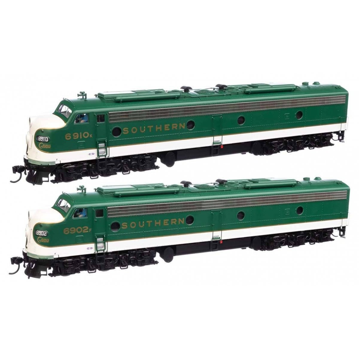 EMD E8 A-A - Standard DC -- Southern 6902 & 6910, HO WalthersProto 49920