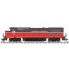 GE Dash 8-40B w/Ditch Lights - Standard DC - Master(R) Silver -- Providence & Worcester 3907 (brown, orange, white), HO Atlas Mo