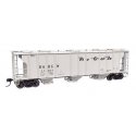 50′ Pullman-Standard PS-2 2893 3-Bay Covered Hopper - Ready to Run -- Denver & Rio Grande Western(TM), HO, WalthersMainline 70