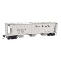 50′ Pullman-Standard PS-2 2893 3-Bay Covered Hopper - Ready to Run -- Denver & Rio Grande Western(TM), HO, WalthersMainline 70